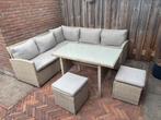 Loungeset tuinset 6 persoons met kussens, Tuin en Terras, Tuinsets en Loungesets, Ophalen, 6 zitplaatsen, Zo goed als nieuw, Loungeset