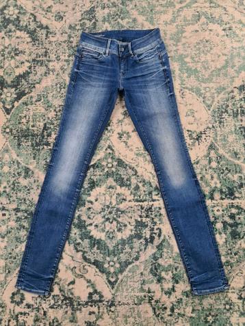 G-star raw midge cody mid skinny W27 L34 WMN Tulsi2734 Blauw beschikbaar voor biedingen
