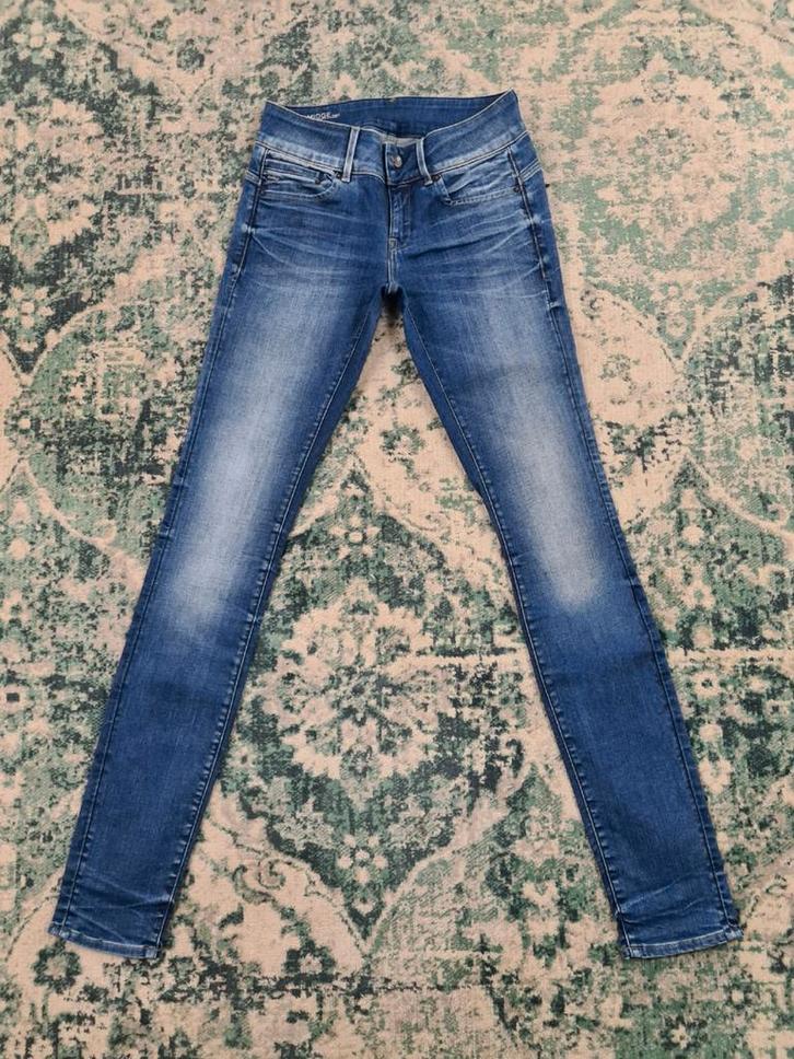 G-star raw midge cody mid skinny W27 L34 WMN Tulsi2734 Blauw, Kleding | Dames, Spijkerbroeken en Jeans, Zo goed als nieuw, W27 (confectie 34) of kleiner