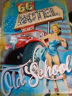 Vintage Route 66 Reclamebord - Jaren 50, Ophalen of Verzenden