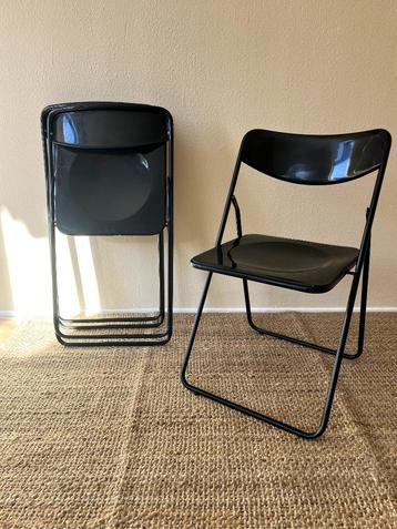 IKEA Ted Klapstoel - Zwart - Set van 3 - Gammelgaard Retro  beschikbaar voor biedingen