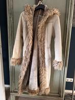 Afghaanse dames jas met capuchon  z.g.a.n., Kleding | Dames, Jassen | Winter, Beige, Ophalen of Verzenden, Zo goed als nieuw, Maat 36 (S)