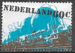 NL 60 cent zegel Railvervoer - Silo wagon type UCES - 1980, Postzegels en Munten, Postzegels | Nederland, Verzenden, Na 1940, Gestempeld