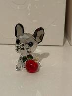 Swarovski franse bulldog met kerstbal, Ophalen of Verzenden, Zo goed als nieuw, Figuurtje