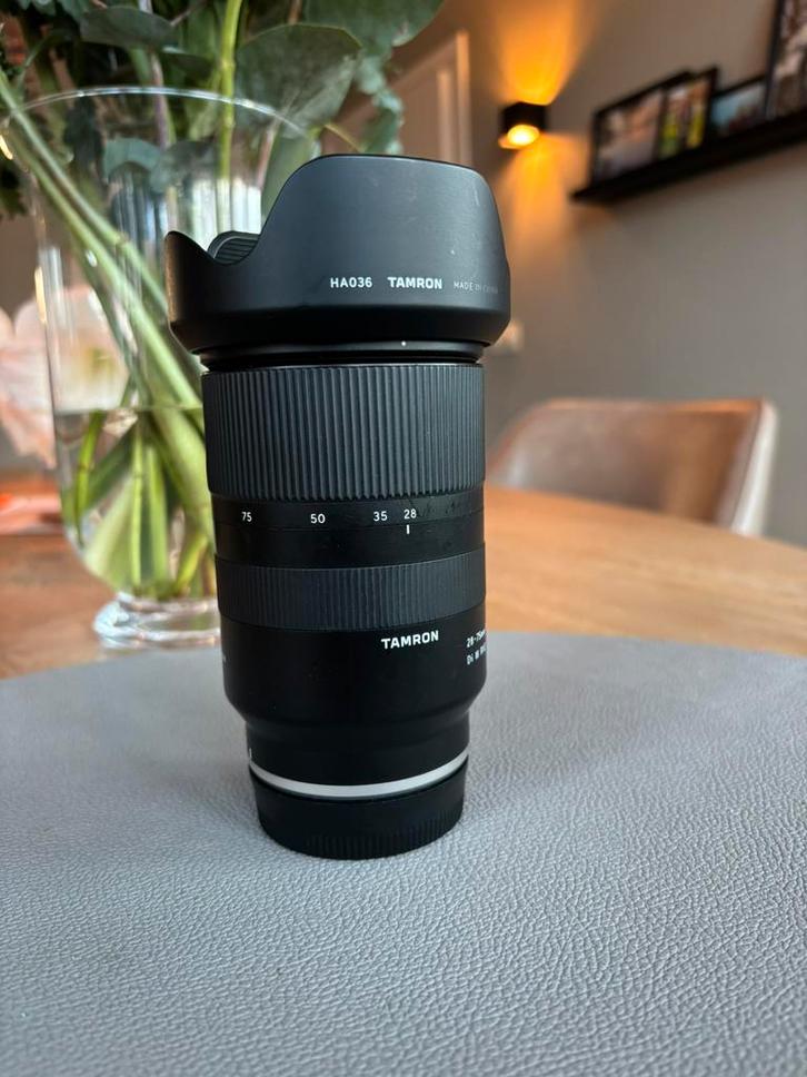 Tamron 28-75 F 2.8 Sony FE Di III RXD, Audio, Tv en Foto, Fotografie | Lenzen en Objectieven, Gebruikt, Standaardlens, Zoom, Ophalen