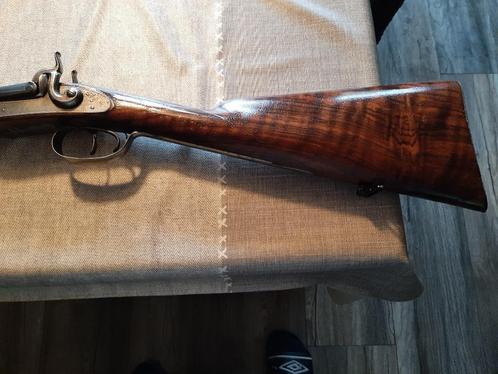 antiek jacht geweer  percussie  in zeer nette staatdubbelops, Verzamelen, Militaria | Algemeen, Overige soorten, Overige gebieden