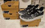 Nike Air Force 1 Low Crater Flyknit Black White Melange, Nieuw, Nike, Sneakers of Gympen, Zwart