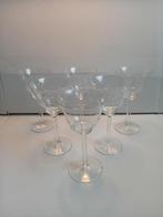 Antiek Kristal glas 5 wijnglazen Art Deco Jugendstil, Antiek en Kunst, Antiek | Glas en Kristal, Ophalen of Verzenden