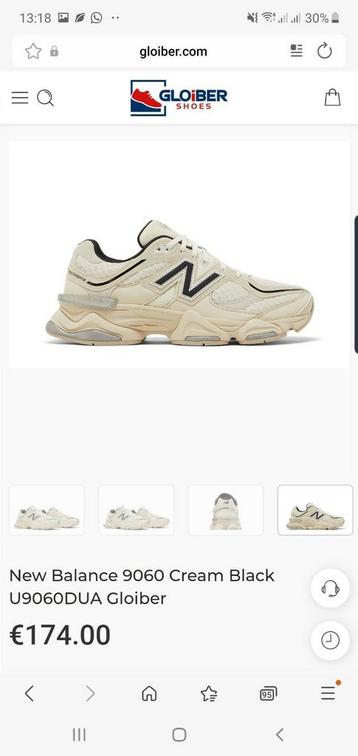 new balance 9060 crème black mt 37.5 beschikbaar voor biedingen