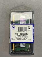 Kingston 1GB voor PowerBook (PC2-4200)  KTA-PB533/1G, Computers en Software, RAM geheugen, 1 GB of minder, Kingston, Nieuw, Ophalen of Verzenden