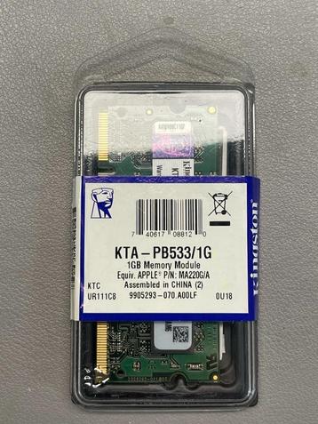 Kingston 1GB voor PowerBook (PC2-4200)  KTA-PB533/1G beschikbaar voor biedingen