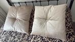 Claudi velvet kussens, Huis en Inrichting, Woonaccessoires | Kussens, Ophalen of Verzenden, Zo goed als nieuw, Beige, Vierkant