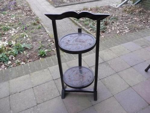 Vintage Engelse CAKESTAND / Etagière ~ Inklapbaar 66 cm hoog, Antiek en Kunst, Curiosa en Brocante, Ophalen of Verzenden