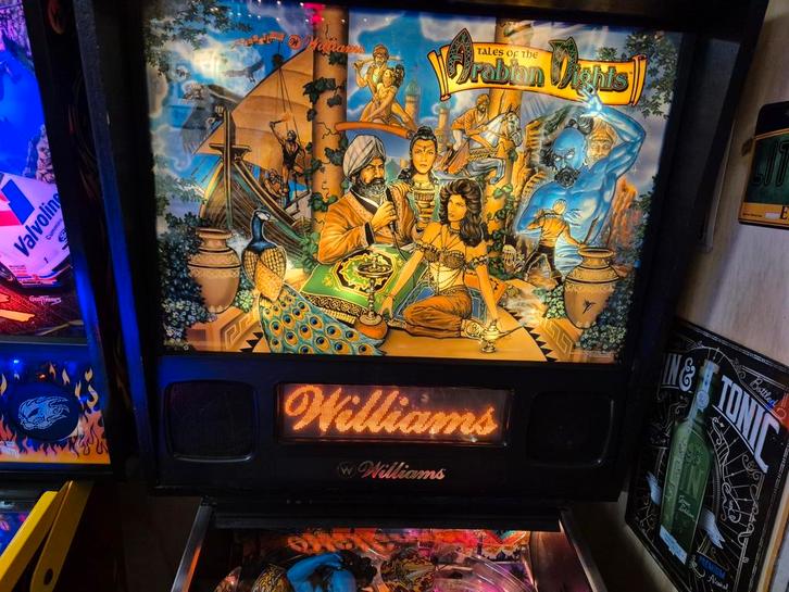 TOTAN Tales of the arabian nights williams flipperkast, Verzamelen, Automaten | Flipperkasten, Zo goed als nieuw, Dot-matrix, Flipperkast