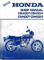 Honda CB400 T CB400 A CM400 T CM400 A shop manual, Ophalen of Verzenden, Honda