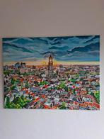 Utrecht Skyline Schilderij, Antiek en Kunst, Ophalen