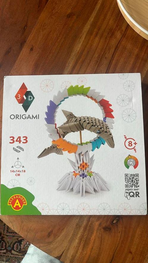 Alexander Toys ORIGAMI 3D - Dolphin - 343pcs, Hobby en Vrije tijd, Kaarten | Zelf maken, Zo goed als nieuw, Ophalen of Verzenden