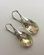 Oorbellen Swarovski kristal NIEUW goud zilver ketting parel, Met kristal, Hangers, Nieuw, Ophalen of Verzenden