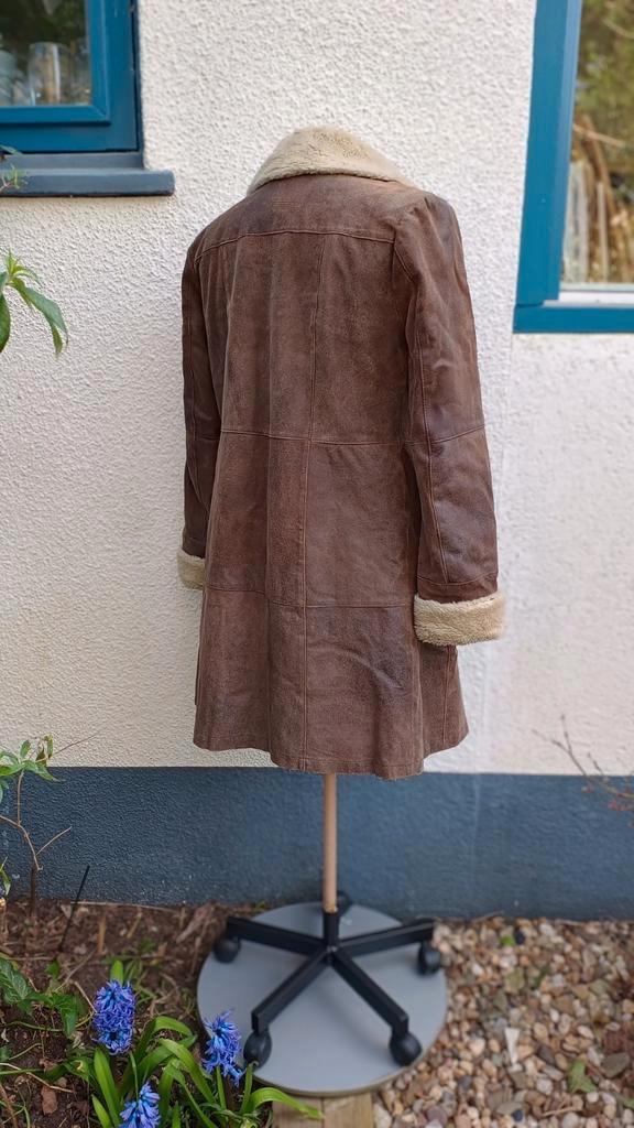 Leren 'lammy' jas ARMA mt38, Kleding | Dames, Jassen | Winter, Zo goed als nieuw, Maat 38/40 (M), Bruin, Ophalen