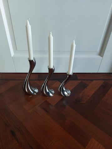 Georg Jensen Cobra Kandelaars beschikbaar voor biedingen