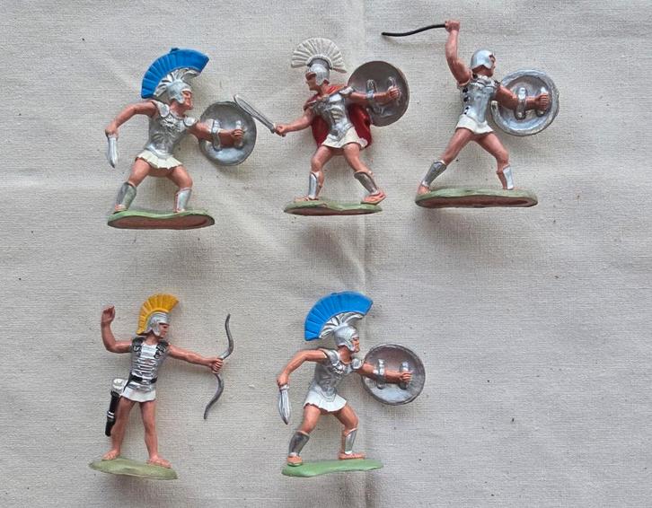 Britains Deetail Ridders en Grieken 1:32 – 1970, Verzamelen, Poppetjes en Figuurtjes, Gebruikt, Ophalen of Verzenden