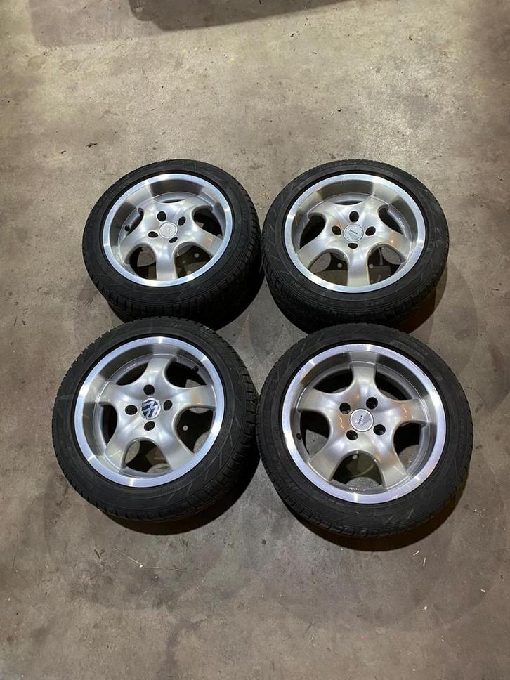 Brock velgen met banden, Auto-onderdelen, Banden en Velgen, Banden en Velgen, Zomerbanden, 15 inch, 195 mm, Personenwagen, Gebruikt