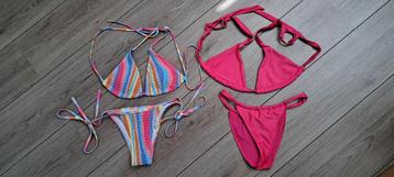 Twee Triangel Bikini's - maat S beschikbaar voor biedingen