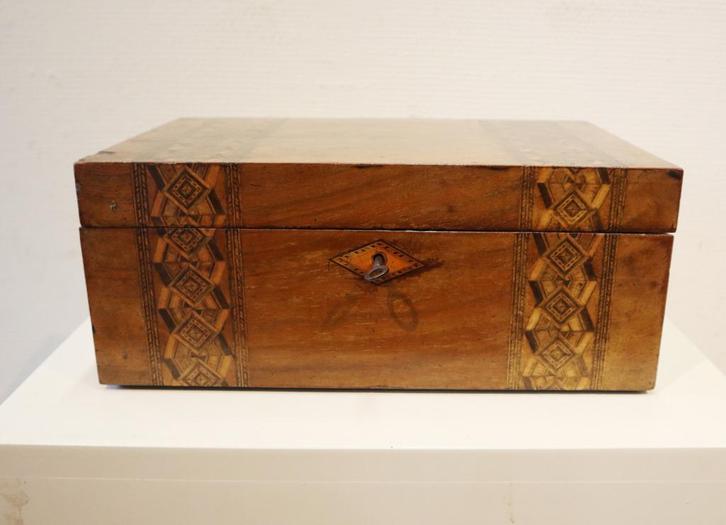 antieke Engels schrijfkist, Antiek en Kunst, Antiek | Woonaccessoires, Ophalen of Verzenden