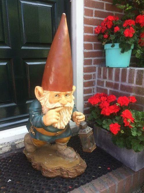 Gevraagd de grote beelden van Rien Poortvliet, Tuin en Terras, Tuinbeelden, Zo goed als nieuw, Tuinkabouter, Kunststof, Ophalen