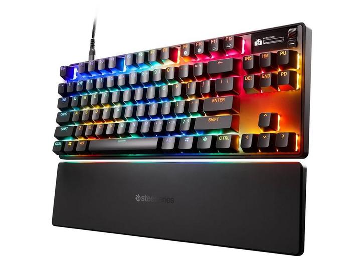 SteelSeries Apex Pro TKL (3rd Gen) (prisma keys), Computers en Software, Toetsenborden, Zo goed als nieuw, Qwerty, Bedraad, Gaming toetsenbord