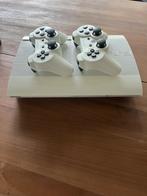Ps3 slim wit, Spelcomputers en Games, Met 2 controllers, Ophalen of Verzenden, Zo goed als nieuw, 120 GB