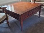 Tafeltje 100x100x52,5 2 lades + 2 uitschuifbladen €140, Antiek en Kunst, Antiek | Meubels | Tafels, Ophalen