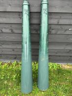 Twee Haagse paaltjes, Tuin en Terras, Ophalen, Gebruikt, Minder dan 100 cm, 100 tot 150 cm