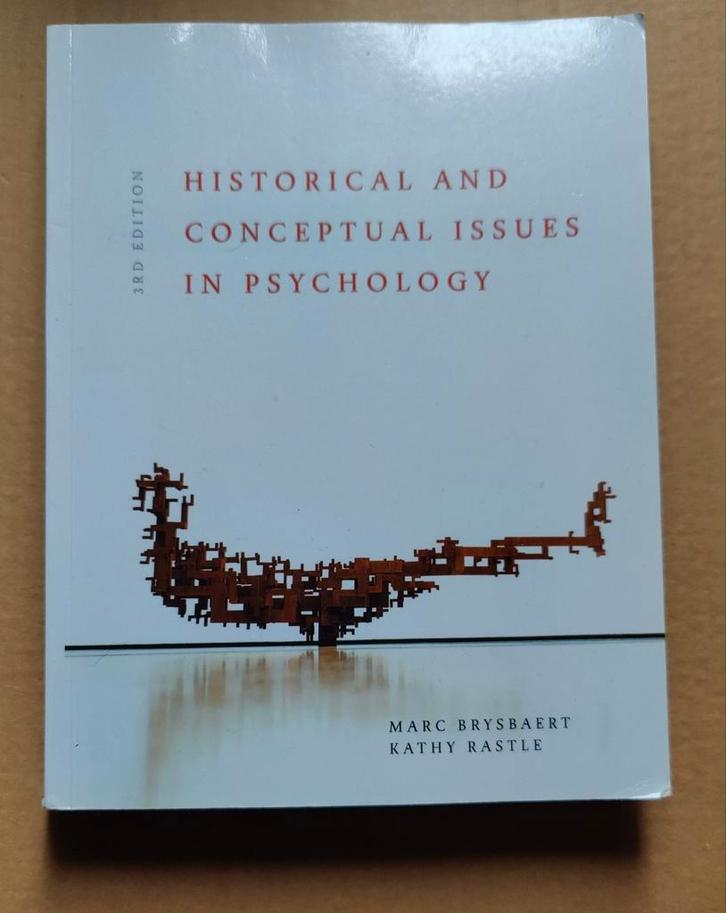 Psychologie Boek: Historical & Conceptual Issues, Boeken, Psychologie, Zo goed als nieuw, Overige onderwerpen, Ophalen of Verzenden