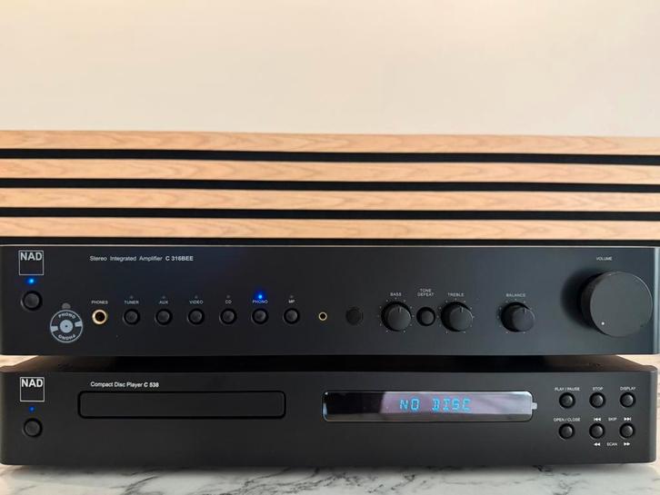 NAD 316BEE en C 538, geheel in nieuwstaat, met garantie, Audio, Tv en Foto, Stereo-sets, Zo goed als nieuw, Cd-speler, Overige merken