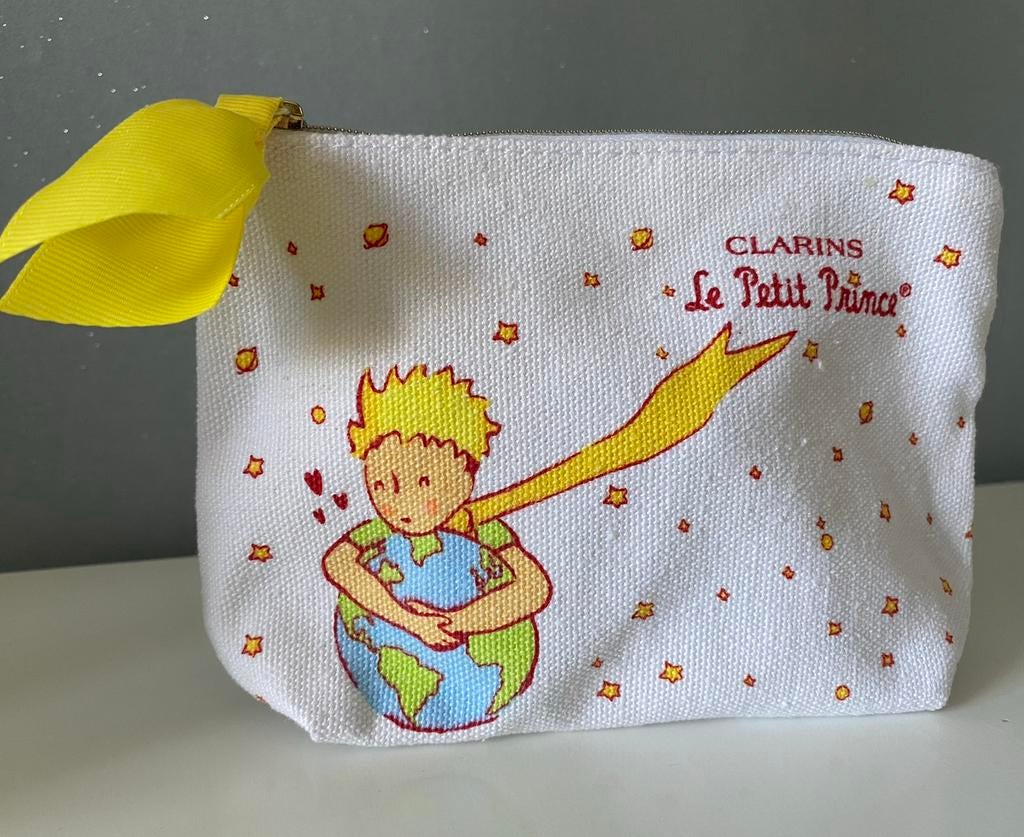 Clarins - Le Petit Prince - Toilettas / Make-Up Tasje, Sieraden, Tassen en Uiterlijk, Toilettassen, Verzenden, Nieuw, Wit, Heer of Dame