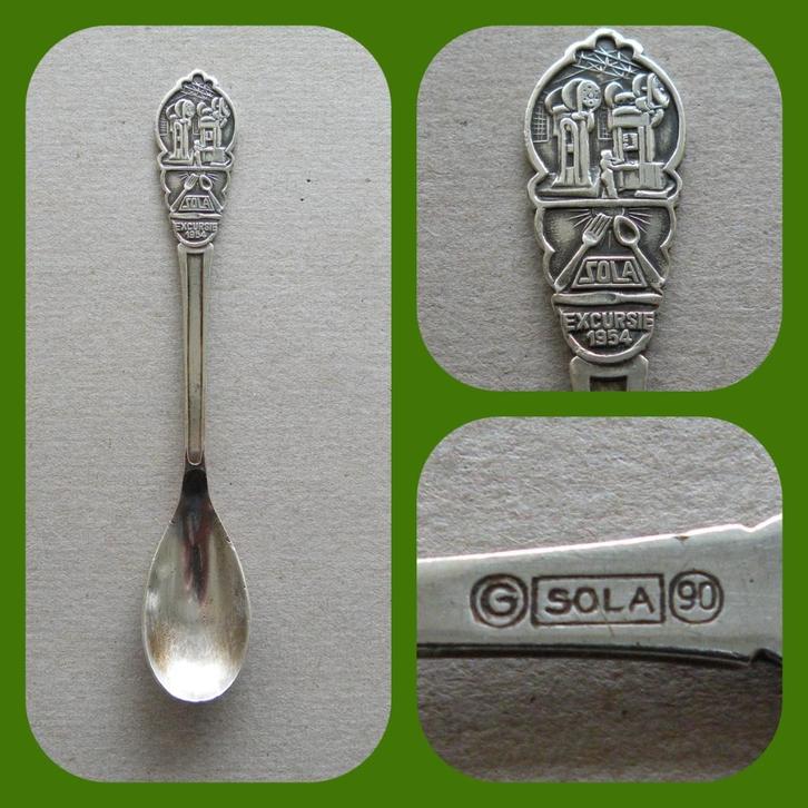 Lepeltje Sola Fabrieksexcursie 1954 (Verzendkosten nl € 1,30, Verzamelen, Porselein, Kristal en Bestek, Zo goed als nieuw, Bestek