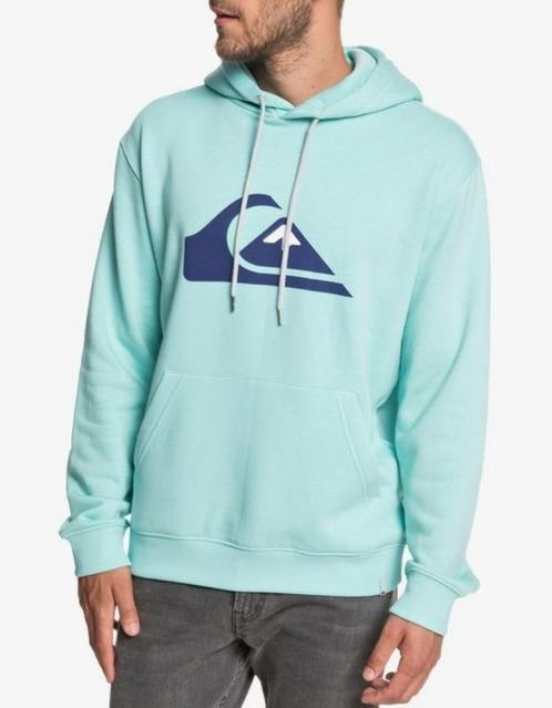 Mooie Hoodie, Quiksilver Big Logo Hoodie, mint groen, M, Kleding | Heren, Truien en Vesten, Zo goed als nieuw, Maat 48/50 (M)