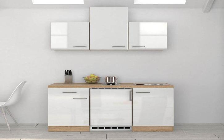 Keuken Bonn, Huis en Inrichting, Keuken | Complete keukens, Nieuw, Enkelwandige keuken, Wit, Overige materialen, Hoogglans of Gelakt