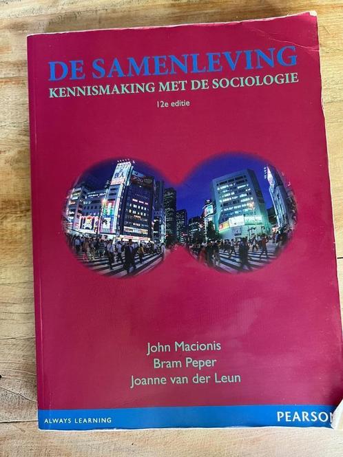 (Studie)boek: De samenleving, Boeken, Studieboeken en Cursussen, Gelezen, HBO, Alpha, Ophalen of Verzenden
