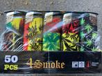 50X Aansteker Peace Wiet Kleurrijk Print klik navulbaar, Verzamelen, Rookartikelen, Aanstekers en Luciferdoosjes, Ophalen, Nieuw