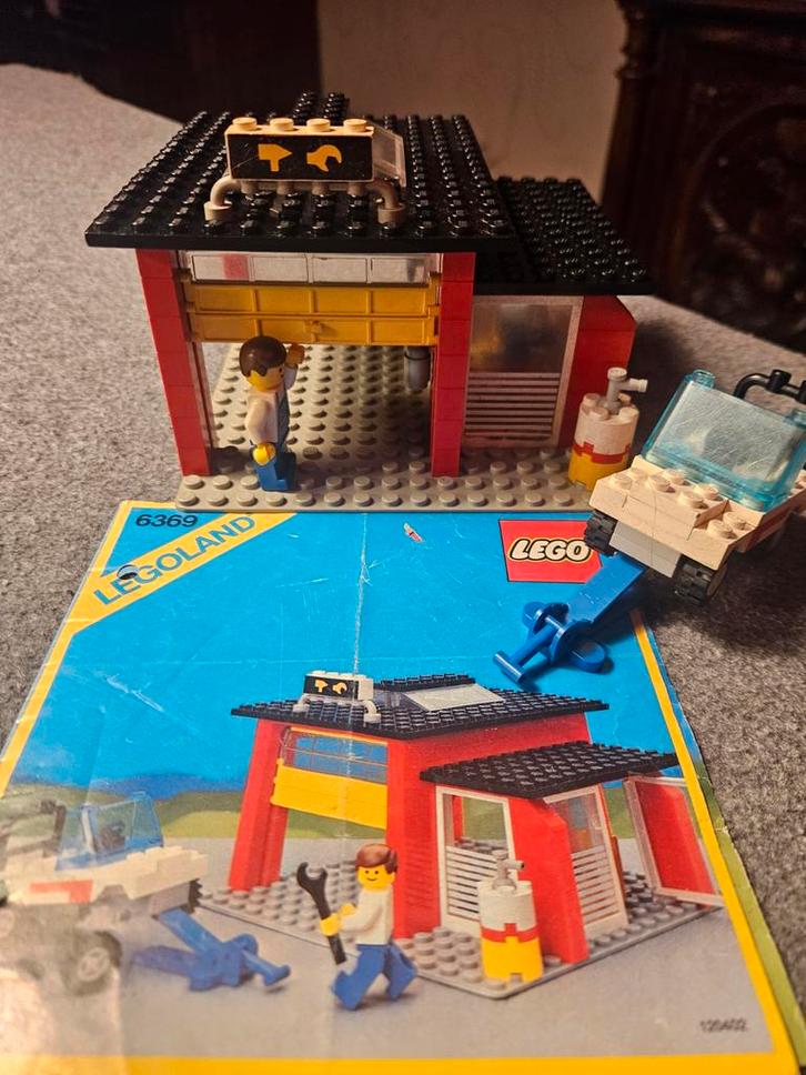 Vintage LEGO Garage - Set 6369, Kinderen en Baby's, Speelgoed | Duplo en Lego, Gebruikt, Lego, Complete set, Ophalen of Verzenden