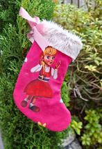 Nieuw- gevoerd kerstsokje Roodkapje ( roze B), Ophalen of Verzenden, Nieuw
