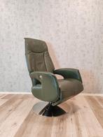 Hjort Knudsen leren relax fauteuil handmatig, Huis en Inrichting, Fauteuils, Gebruikt, Ophalen of Verzenden, Nvt, Leer