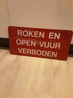 Oud blikken bord roken en open vuur verboden, Verzamelen, Ophalen