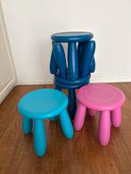 Kleurrijke IKEA Kinderkrukjes Set, Ophalen, Kunststof, Gebruikt, Overige kleuren
