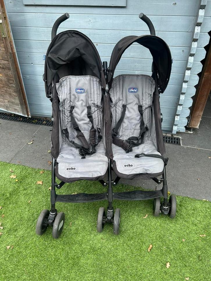 Chico echo tweeling buggy, Kinderen en Baby's, Tweelingen en Meerlingen, Gebruikt, Kinderwagen of Buggy, Ophalen
