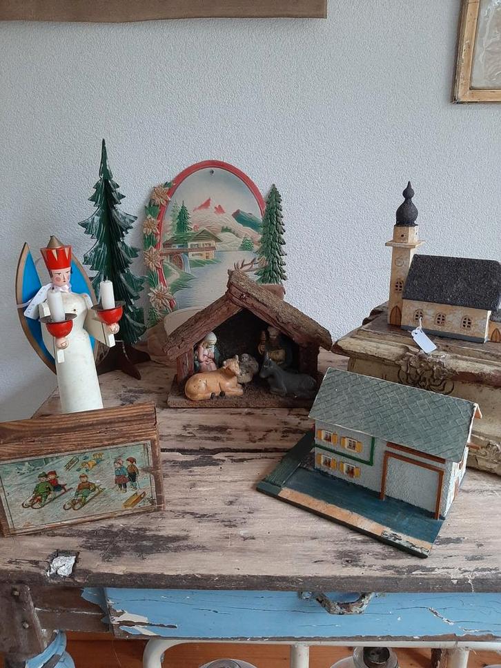 Oud kerststalletje en meer.., Diversen, Kerst, Ophalen of Verzenden