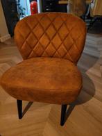 Compacte cognac kleurige fauteuil, Ophalen, Minder dan 50 cm, Gebruikt, Minder dan 75 cm