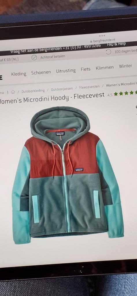 Patagonia dames Hoody Fleecevest xl, Kleding | Dames, Truien en Vesten, Zo goed als nieuw, Maat 46/48 (XL) of groter, Ophalen of Verzenden